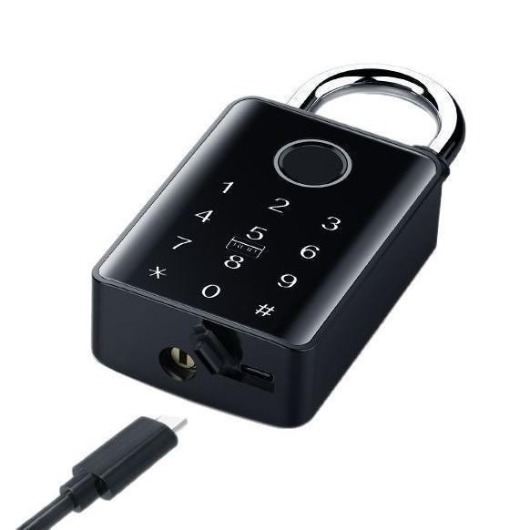 crestence_Smart_Padlock with cable