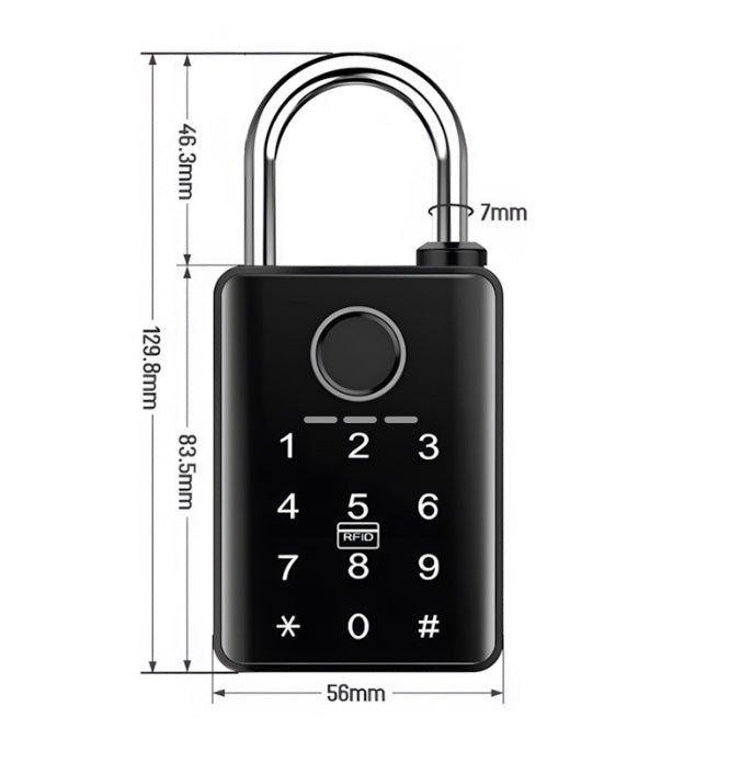 crestence Smart Padlock 7mm Large